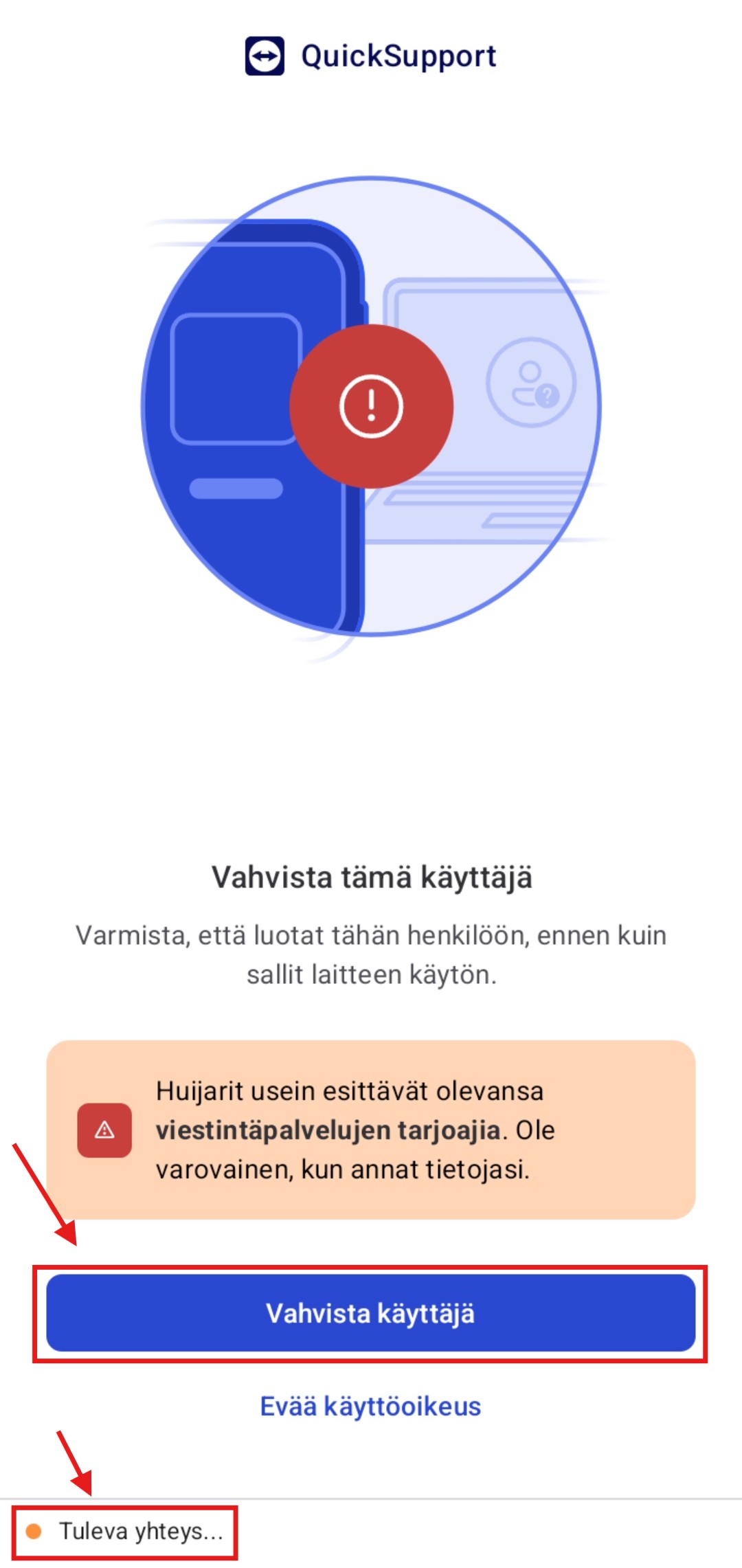 Vaihe 13: Vahvista käyttäjä